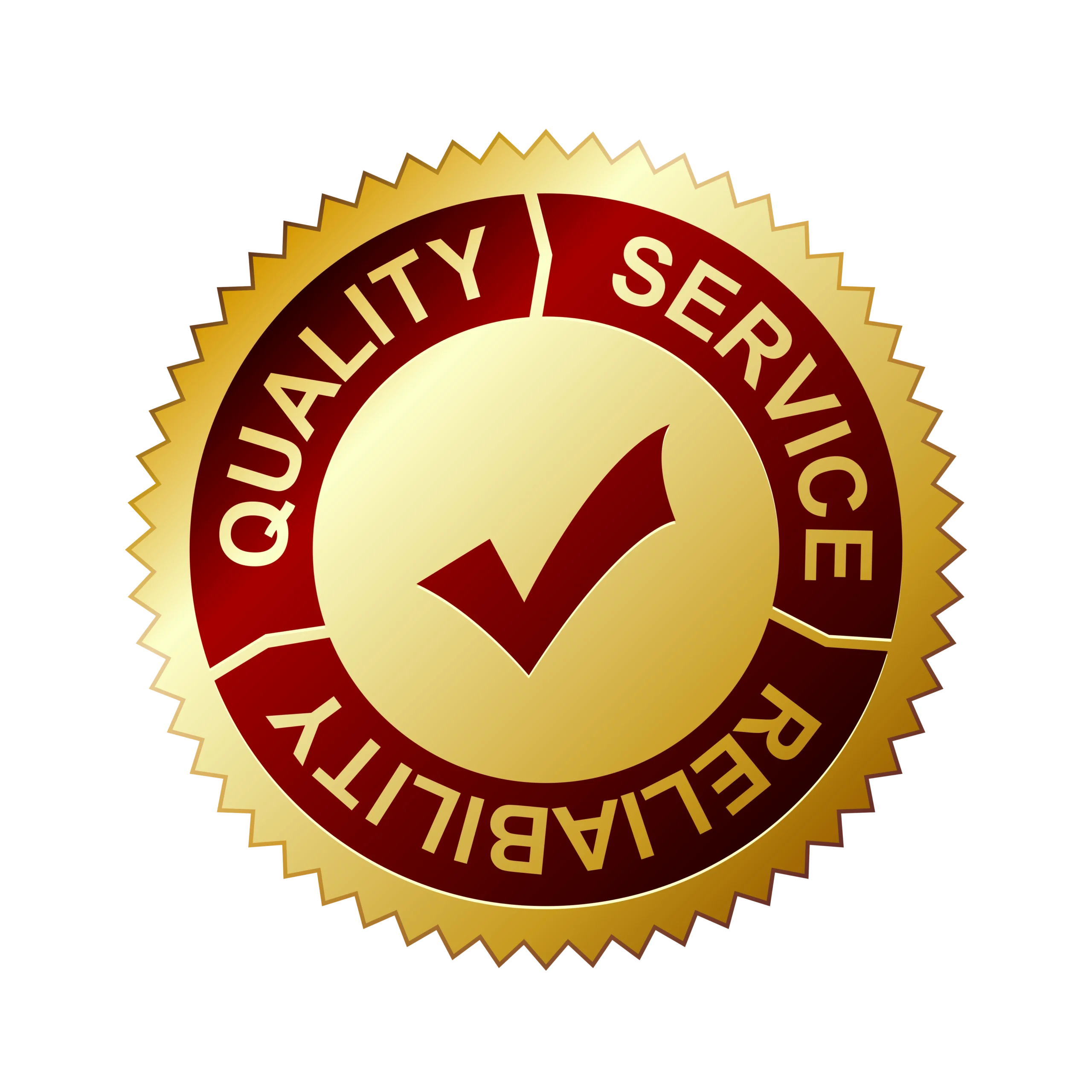 Quality, service and reliability seal