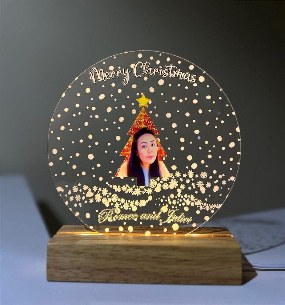 Wooden LED Photo Frame