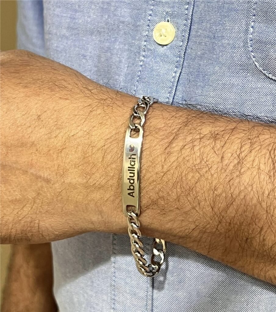 Stainless Steel Bracelet with Engraving